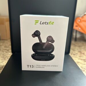 Letsfit T13 True Wireless Stereo Earbuds - Black